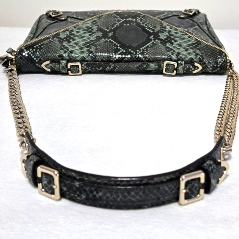 EUC Rebecca Minkoff Collection Limited Edition Cali Green Python - Picture 7 of 15